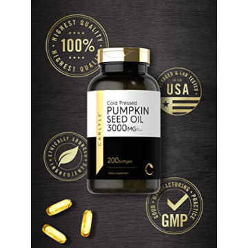 Carlyle Pumpkin Seed Oil 3000mg Softgels for Health