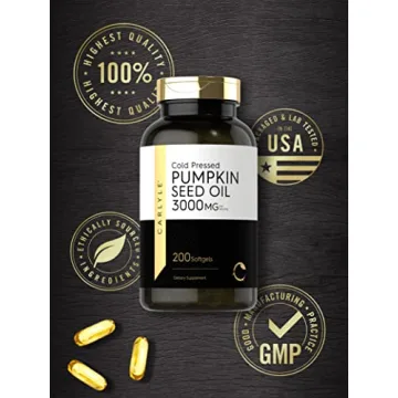 Carlyle Pumpkin Seed Oil 3000mg Softgels for Health