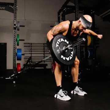 Titan Fitness Rack Mounted Landmine Attachment, Compatible with T2, T3, X3, Titan Series Power Racks, Includes Hole Mount Adapters, Fit 2" Olympic Bars