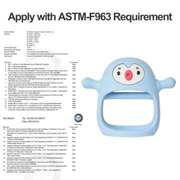 Smily Mia Penguin and Reindeer 2Pack Baby Teething Toys Gift Set for 0-18Months Babies