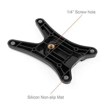 Anwenk Camera Flash Stand with Hot Shoe Mount and 1/4" Metal Tripod Thread for Speedlight Speedlite - Canon, Nikon, Sigma, Olympus, Panasonic, Pentax - 2 Pack