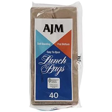 AJM Brown Paper Lunch Bags Versatile & Durable Pack