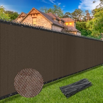 Winpull 6FT x 50FT Heavy Duty Privacy Screen Fence - 170GSM Fencing Mesh