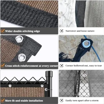 Winpull Privacy Screen Fence - Heavy Duty 170GSM Mesh