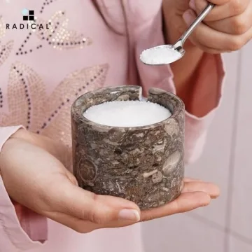 Radicaln Marble Salt Cellar Set - Stylish Kitchen Accessory