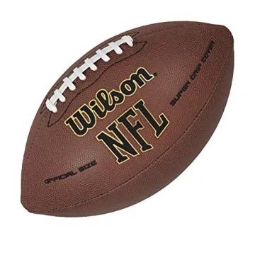 Wilson NFL Super Grip Composite Football - Youth & Adult Optimal Quality