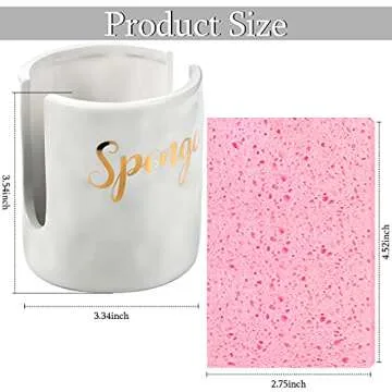 Best Kitchen Sink Sponge Holder with Pink Sponges
