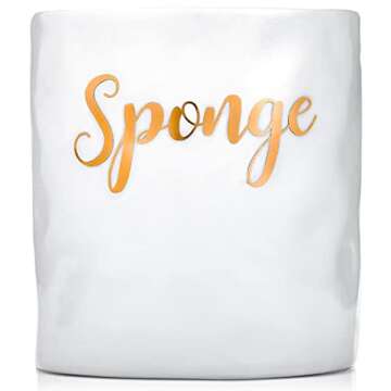 Best Kitchen Sink Sponge Holder with Pink Sponges