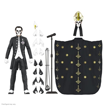Super7 ULTIMATES! Ghost Papa Emeritus III - 7" Ghost Action Figure with Accessories Heavy Metal Coll...