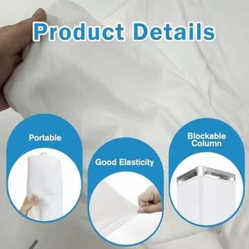 2PCS Thick White Truss Cover for Weddings and Events