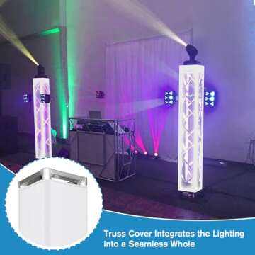 2PCS Thick White Truss Cover for Weddings and Events