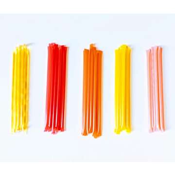 Homestead Flavored Honey Sticks (50 Pack) - 5 Flavors Include Clover, Cinnamon, Orange, Lemon, Ginger - Pure American Honey Sticks with Essential Oils for Taste - Honey Sticks for Tea - Tea Sticks