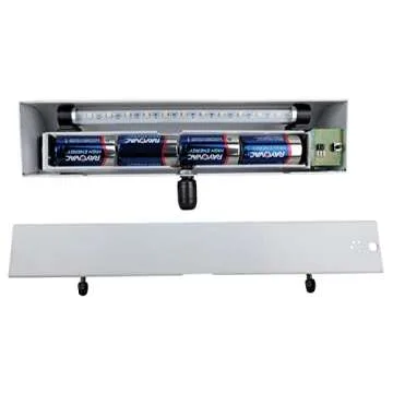 Royal Designs, Inc. Cordless Remote Control LED Picture Light, Dimmable with Timer Function, Brushed Satin Brass, 10.75 inch