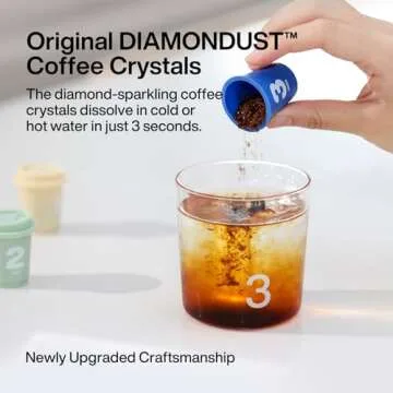 SATURNBIRD Coffee Instant Cold Brew, Light-Medium Roast (NO.2), 100% Arabica, Enjoy Cold/Hot, 24 Single Serves Perfect for Iced Coffee, Camping, Travel, Home, Office