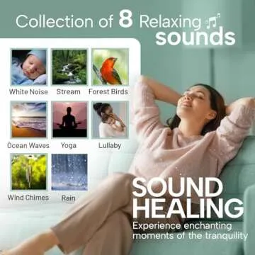 Aromatherapy Essential Oil Diffuser for Large Room, 500ml Ultrasonic Quiet Cool Mist Aroma Humidifier for Home, 8 Relaxing Sounds, White Noise, Timer, Waterless Auto-Off Safety