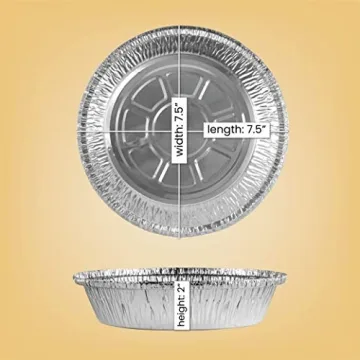 Durable 7-Inch Round Aluminum Foil Pans - 20 Pack