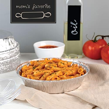 Durable 7-Inch Round Aluminum Foil Pans - 20 Pack