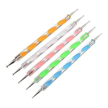 Meuxan 13 Piece Ball Stylus Dotting Tools for Rock Painting, Clay Pottery Modeling Design