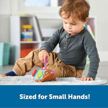 Learning Resources Spike the Fine Motor Hedgehog Fidget Friend -Ages 18+ months Fine Motor and Sensory Play Toy,Educational Toys for Toddlers, Toddler Montessori Toys