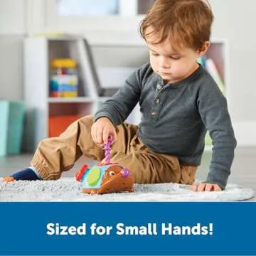 Learning Resources Spike the Fine Motor Hedgehog Fidget Friend -Ages 18+ months Fine Motor and Sensory Play Toy,Educational Toys for Toddlers, Toddler Montessori Toys