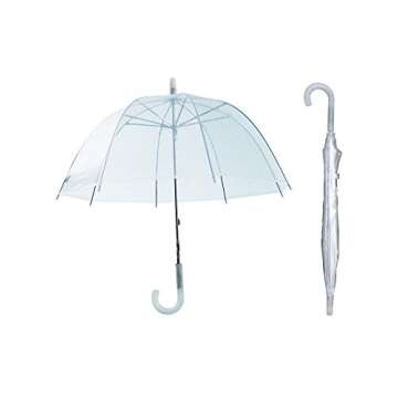 RainStoppers W103CHDOME 32-Inch Children's Plastic Umbrella, Clear Dome