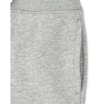 The Children's Place baby boys and Toddler Uniform Active Fleece Jogger 3-pack Pants, Black/Smoke Gray/New Navy 3 Pack, 2T US