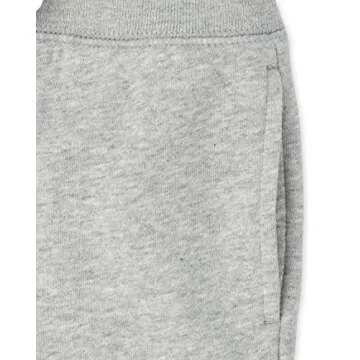 The Children's Place baby boys and Toddler Uniform Active Fleece Jogger 3-pack Pants, Black/Smoke Gray/New Navy 3 Pack, 2T US