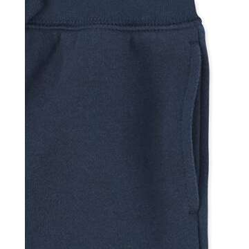 The Children's Place baby boys and Toddler Uniform Active Fleece Jogger 3-pack Pants, Black/Smoke Gray/New Navy 3 Pack, 2T US