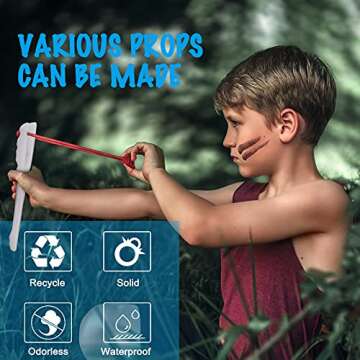 Betionol Moldable Plastic Clay, 2Lb/32oz White Modeling Clay Thermoplastic Beads for DIY Modeling Making Creative Activity, Good Creating Teaching Kits for Adults or Kids