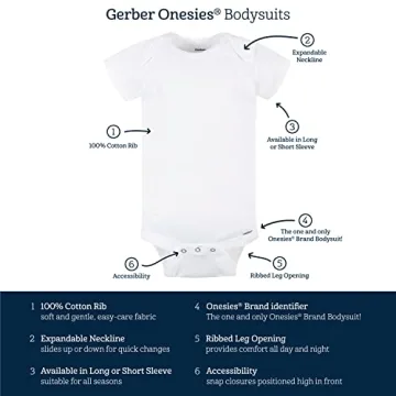 Soft Gerber Baby Bodysuits for Everyday Comfort