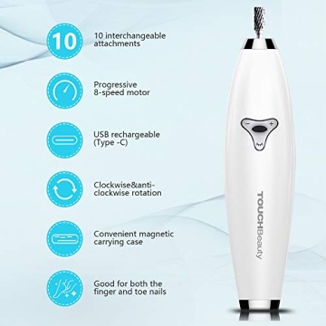 TouchBeauty Portable Nail Drill Set for Home Manicure