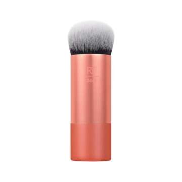 Real Techniques Bubble Blending Makeup Brush, Multipurpose Foundation Brush For Liquid, Cream, & Pow...