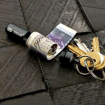 True Utility CashStash Waterproof Cash Capsule Key Ring