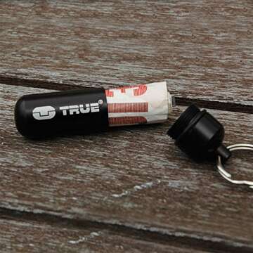 True Utility CashStash Waterproof Cash Capsule Key Ring