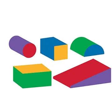 Climb and Crawl Activity Play Set - Climbing Foam Shape Toy for Toddlers 5 Piece Soft Zone Climbing Blocks, Safe Indoor Crawling Gym Equipment for Toddler, Infant, Baby Waterproof and Easy to Clean