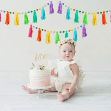 Colorful Rainbow Tassel Garland Set for All Occasions
