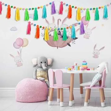 Colorful Rainbow Tassel Garland Set for All Occasions