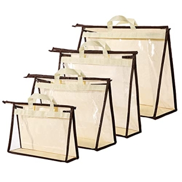 CINPIUK Handbag Dust Bags - Clear Purse Storage Organizers