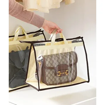 CINPIUK Handbag Dust Bags - Clear Purse Storage Organizers