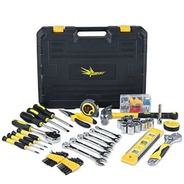 108 Piece Tool Set for Home Repair Tasks and Craftsmen