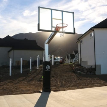Dominator Adjustable Basketball Hoop 72" Backboard Quality Performance