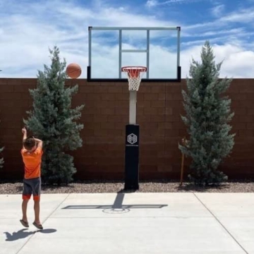 Dominator Adjustable Basketball Hoop 72" Backboard Quality Performance