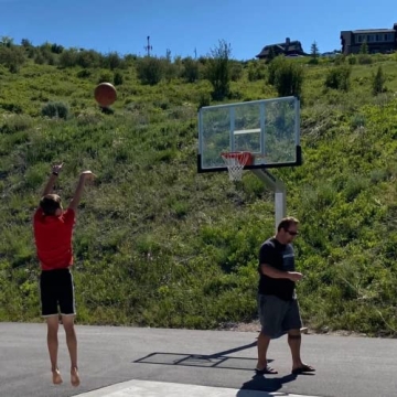 Dominator Adjustable Basketball Hoop 72" Backboard Quality Performance