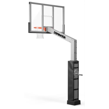 Dominator Adjustable Basketball Hoop 72" Backboard Quality Performance