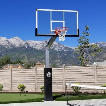 Dominator Adjustable Basketball Hoop 72" Backboard Quality Performance