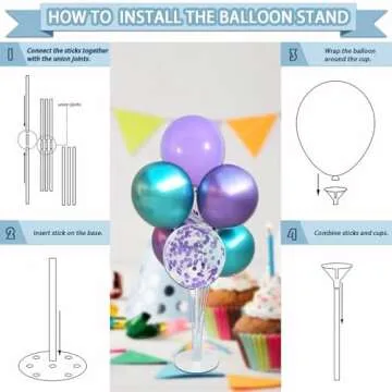 UJoyant 299 Pcs Mermaid Birthday Decorations, Mermaid Party Decorations Kit - Disposable Dinnerware Set with 25 Guests, Backdrop, Balloon, Banner, Tablecloth, Knives, Forks, Spoons, CakeTopper