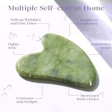 BAIMEI Cryotherapy Ice Roller and Gua Sha Facial Tools Reduces Puffiness Migraine Pain Relief, Skin Care Tools for Face Massager Self Care Gift for Men Women - Purple