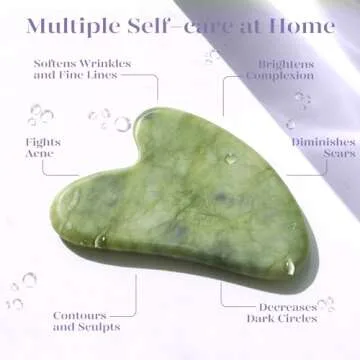 BAIMEI Cryotherapy Ice Roller and Gua Sha Facial Tools Reduces Puffiness Migraine Pain Relief, Skin Care Tools for Face Massager Self Care Gift for Men Women - Purple