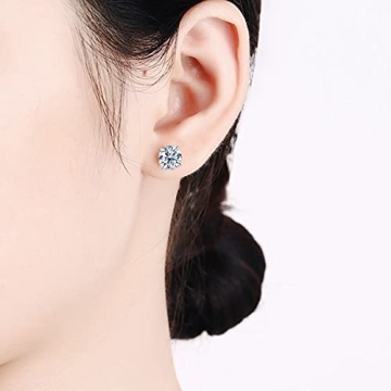 Inf.Story Moissanite Stud Earrings for Men & Women