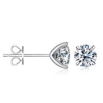 Inf.Story Moissanite Stud Earrings for Men & Women
